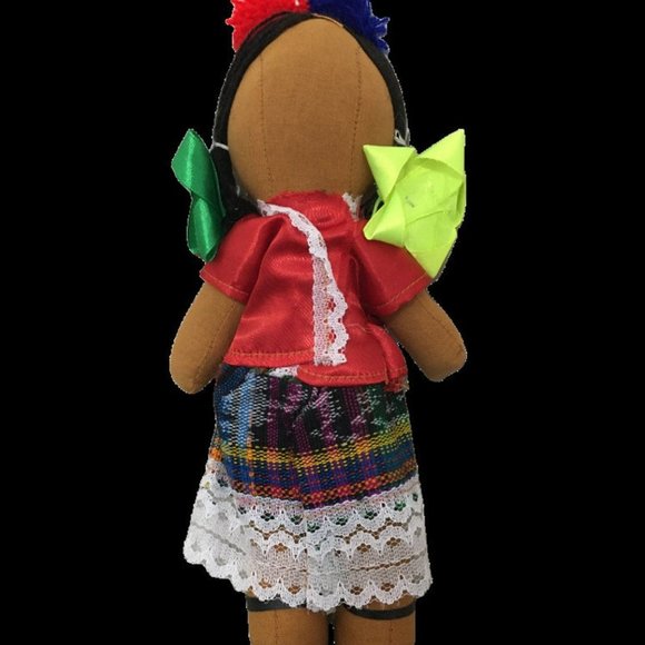 Handmade 10" Mexican Rag Doll - Chiapas Mexico Doll - Muñeca Mexicana - Picture 2 of 2